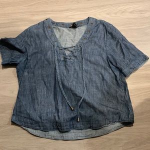 Denim top